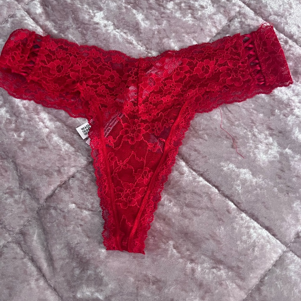 Victoria’s Secret red laces panties